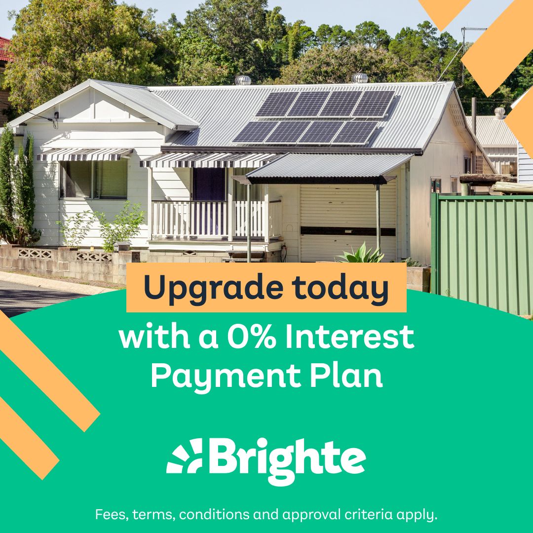 Upgrade today with a 0% interest payment plan from Brighte